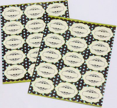 All-purpose Labels with Decorative Border. Great for Kitchen Organization, Freezer and Food Storage.
