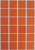 Square Stickers 1 x 1 inch Classic Colors 25mm x 25mm