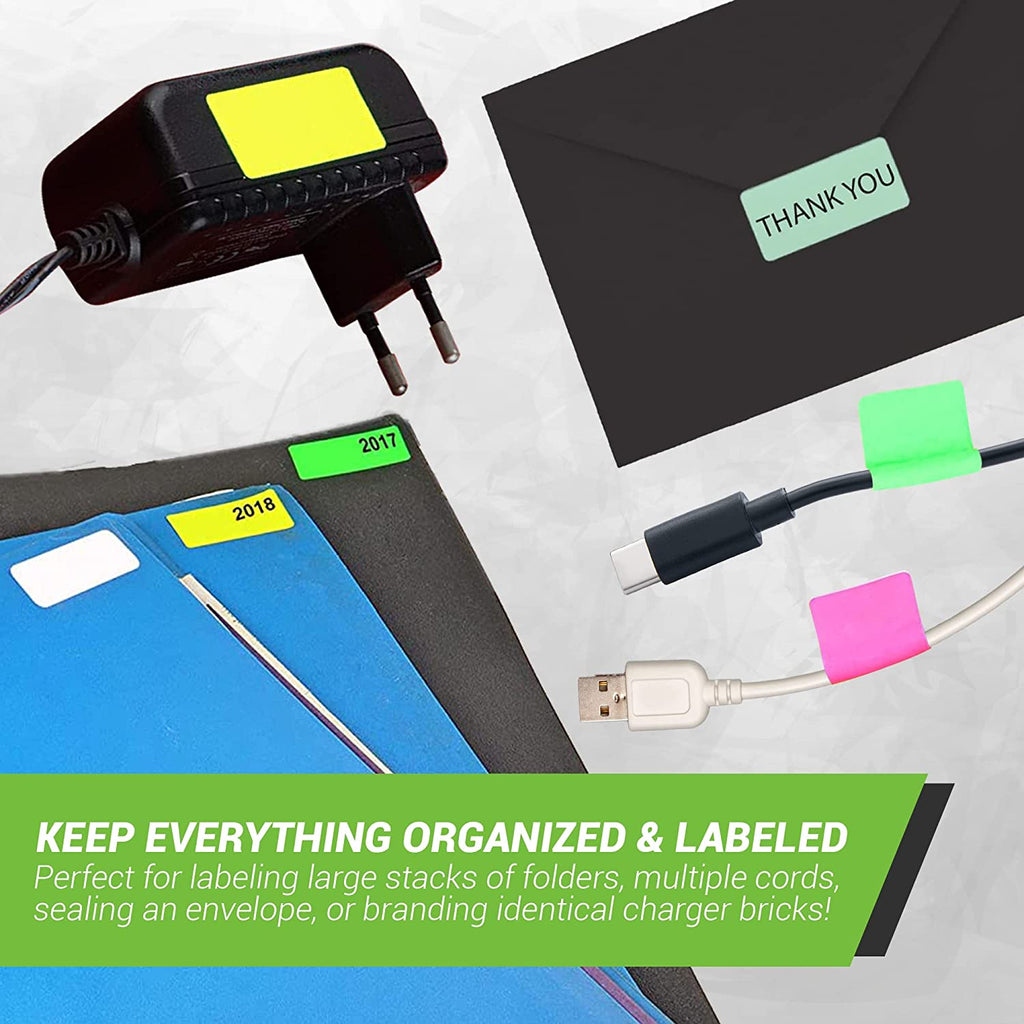 Rectangular stickers rolls 1.57 x 0.75 inch Color coding labels 40mm x ...